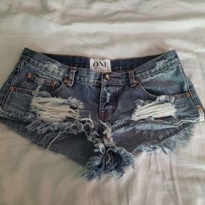 One Teaspoon 1955 Trash Whores shorts